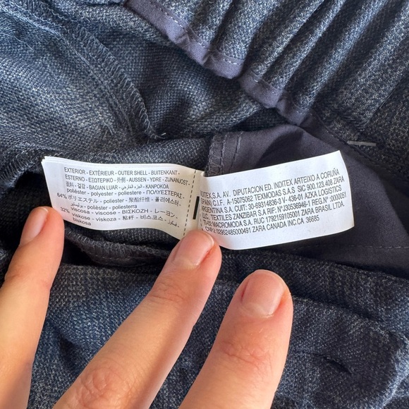 NWT Zara Business-Casual Culotte/Straight Pants Size 13-14 cm 164 NWT - Picture 11 of 12